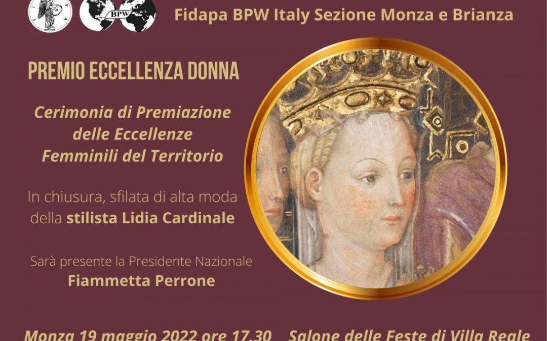 19 maggio – Premio Donna Fidapa BPW 2022