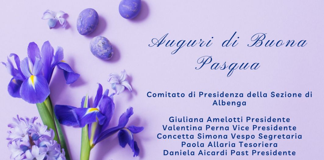 Auguri di buona Pasqua dal Comitato di Presidenza della Sezione di Albenga