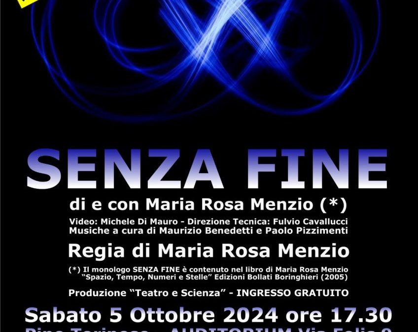 “Senza fine” spettacolo di e con Maria Rosa Menzio.