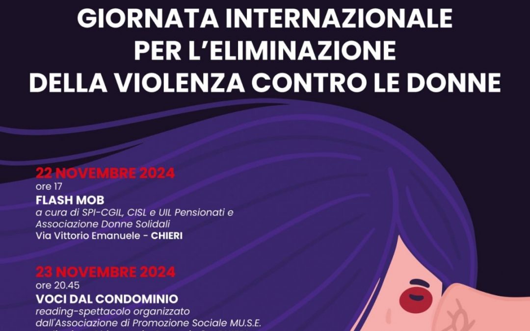 Giornata internazionale per l’eliminazione della violenza contro le donne.