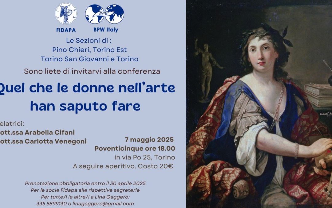 Conferenza “Quel che le donne nall’arte han saputo fare”.