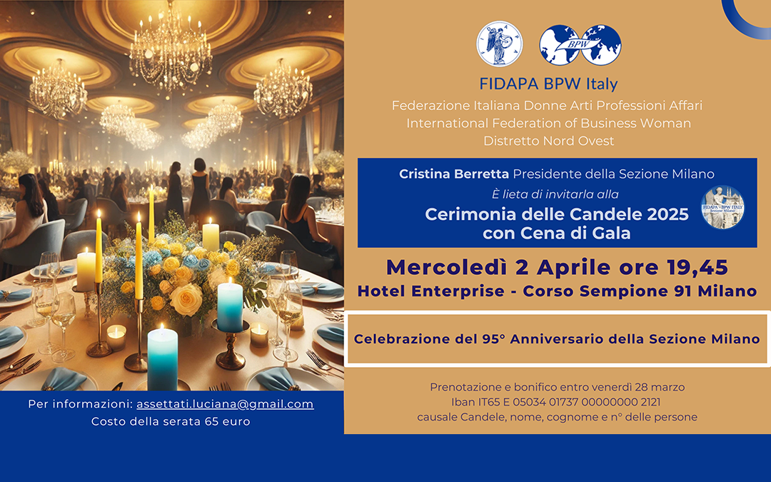 Cena di Gala, Cerimonia delle Candele 2025
