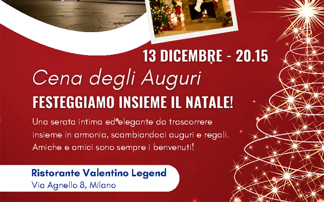 Cena per gli auguri di Natale 2024