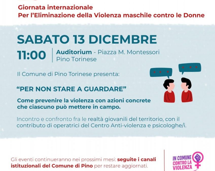 “Per non stare a guardare”