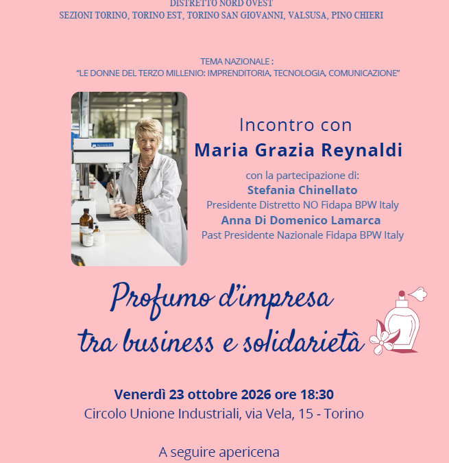 Profumo d’impresa tra business e solidarietà